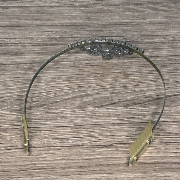 Antique Silver & Floral Rhinestone Tiara main image 7